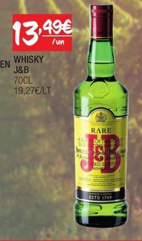 Spar Uísque j&b promoção