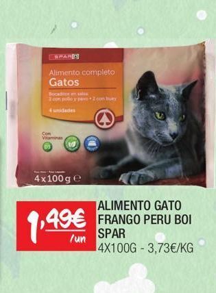Spar Ração para gatos spar promoção