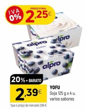 Coviran Iogurte alpro promoção