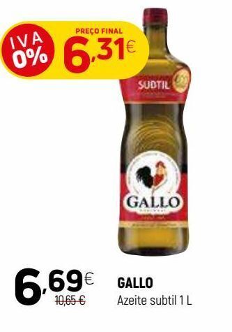Coviran Azeite gallo promoção
