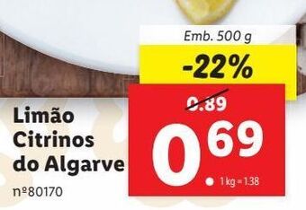 Lidl Limão promoção