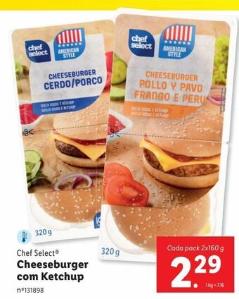 Lidl Hambúrguer chef select promoção