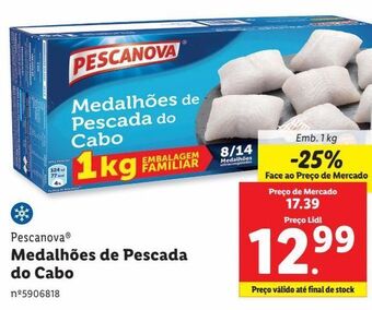 Lidl Peixe congelado pescanova promoção
