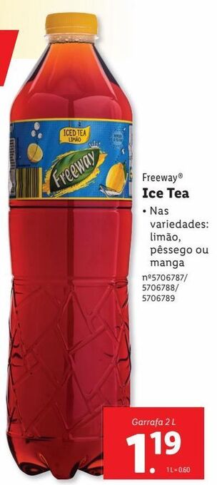 Lidl Chá gelado promoção