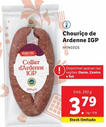 Lidl Chouriço promoção