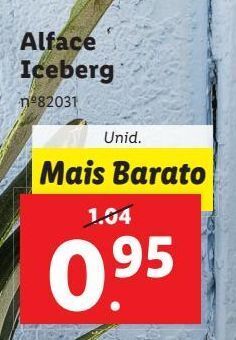 Lidl Alface promoção