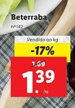 Lidl Beterraba promoção