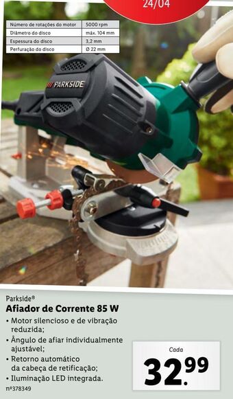 Lidl Ferramentas parkside promoção
