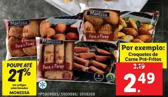 Lidl Salgados e marinados monissa promoção