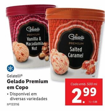Lidl Gelados gelatelli promoção