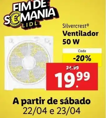 Lidl Ventilador de pé silvercrest promoção