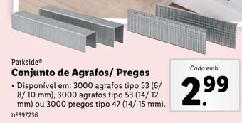Lidl Grampos parkside promoção