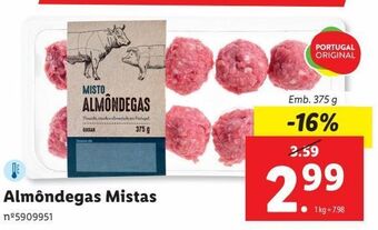 Lidl Almôndegas promoção