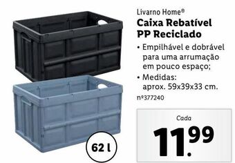 Lidl Caixa organizadora promoção