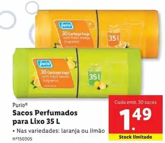 Lidl Saco de lixo perfumado promoção