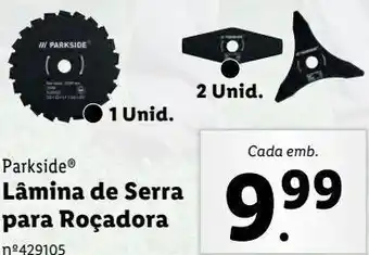 Lidl Lâminas de serra parkside promoção