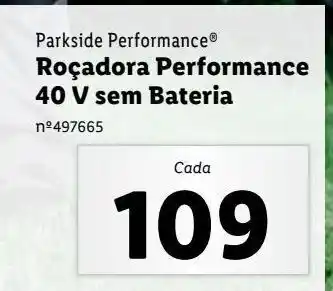 Lidl Roçadeiras parkside promoção