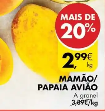 Pingo Doce Mamão/ Papaia Avião promoção