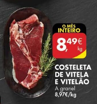 Pingo Doce Costeleta de Vitela e Vitelão promoção