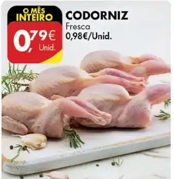 Pingo Doce Codorniz Fresca promoção