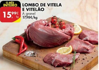 Pingo Doce Lombo de Vitela e Vitelão promoção
