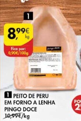 Peito de Peru em Forno a Lenha Pingo Doce