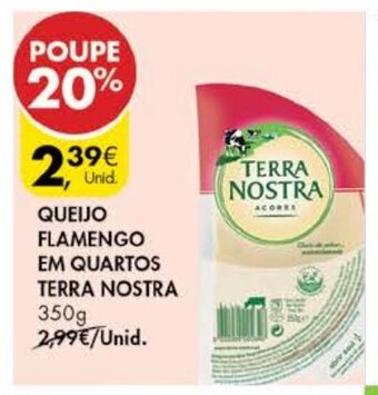 Queijo Flamengo em Quartos Terra Nostra 350g