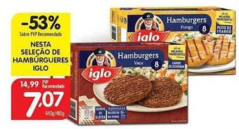 Minipreço Hambúrguer iglo promoção