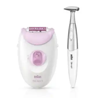 MediaMarkt Depiladora de arranque braun silk-épil 3 3321 + aparador fg1100 promoção