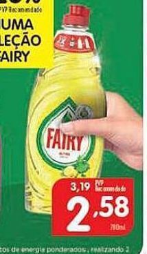 Minipreço Detergente lavalouça fairy promoção