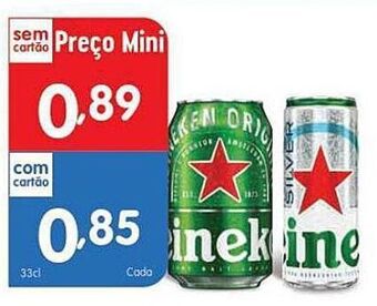 Minipreço Lata de cerveja heineken promoção