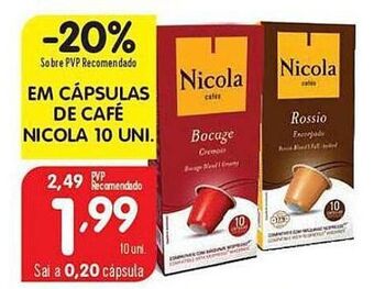 Cápsulas de café nicola