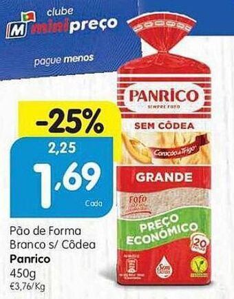 Pão de forma panrico