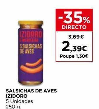 El Corte Inglés Salsicha izidoro promoção