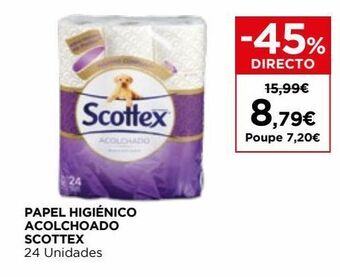 El Corte Inglés Papel higiênico scottex promoção