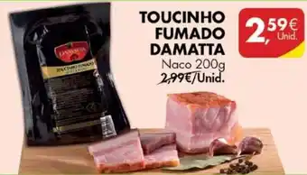 Pingo Doce Toucinho Fumado Damatta Naco 200g promoção
