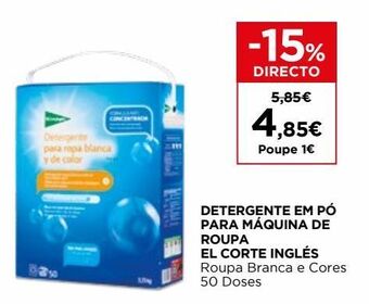 El Corte Inglés Detergente em pó el corte inglés promoção