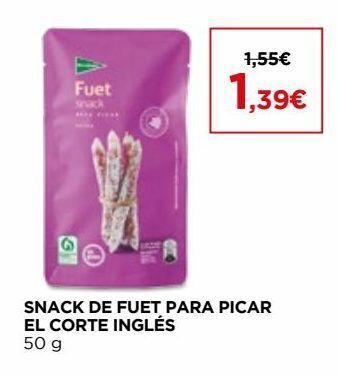 El Corte Inglés Snacks el corte inglés promoção