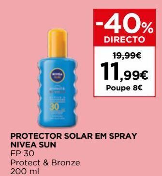 El Corte Inglés Protetor solar nivea sun promoção