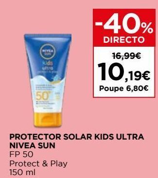 El Corte Inglés Protetor solar nivea sun promoção