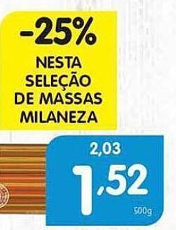 Minipreço Macarrão milaneza promoção