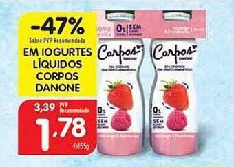 Iogurte corpos danone
