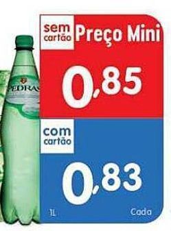 Minipreço Água pedras promoção