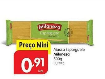 Minipreço Esparguete milaneza promoção