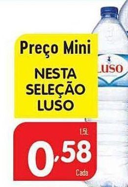 Minipreço Água luso promoção