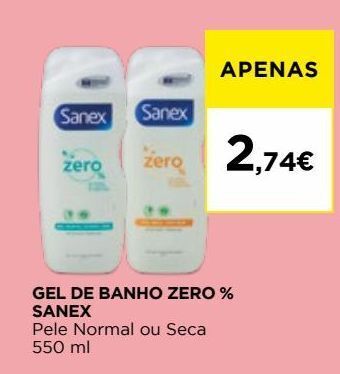 El Corte Inglés Gel de banho sanex promoção