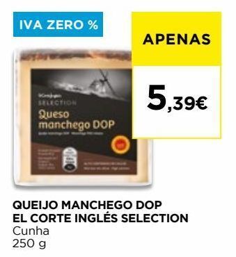 El Corte Inglés Queijo de ovelha el corte inglés promoção