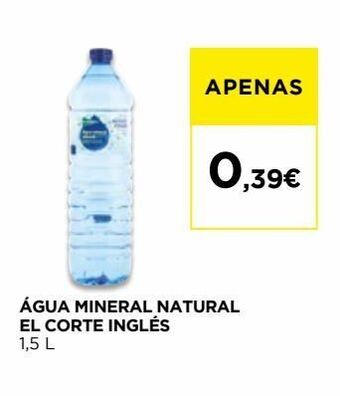 El Corte Inglés Água el corte inglés promoção