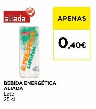 El Corte Inglés Bebida energética aliada promoção