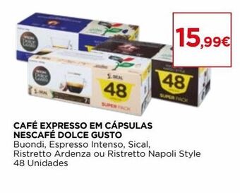 El Corte Inglés Cápsulas de café dolce gusto promoção